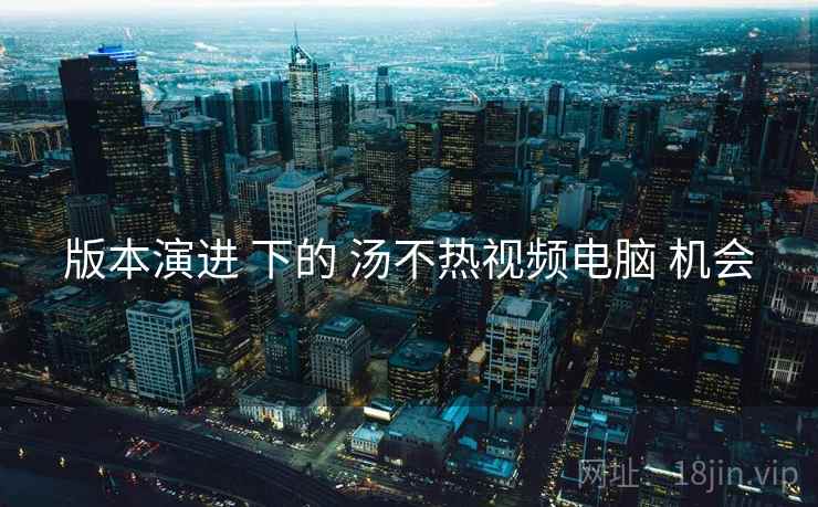 版本演进 下的 汤不热视频电脑 机会