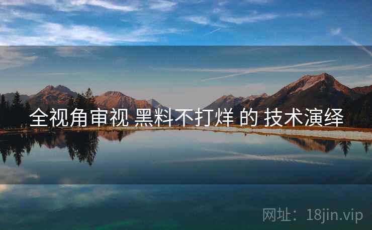 全视角审视 黑料不打烊 的 技术演绎