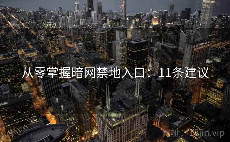 从零掌握暗网禁地入口：11条建议