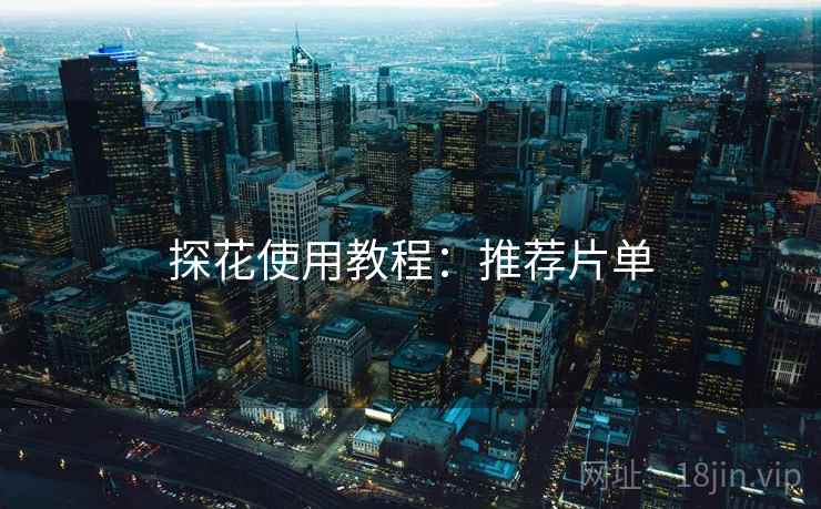 探花使用教程：推荐片单