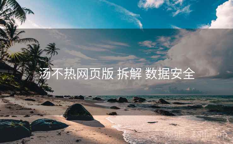 汤不热网页版 拆解 数据安全