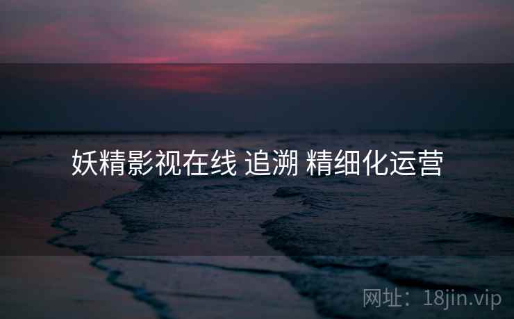 妖精影视在线 追溯 精细化运营